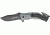 Tac Force Rescue Lock Fold Lock 4.75in., SS A/O black PS modified drop point blad, OPS grey anodized Alum. handles w/ black textured  TF688AF
