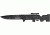Tac Force Rifle Lock Fold Knife, black 440 SS blade, Black Alum. handle TF772BK