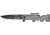 Tac Force Rifle Lock Fold Knife, black 440 SS blade, Gray Alum. handle TF772GY
