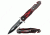 TAC Force Scorpion Handle Fold Knife, Black/Red TF 664BR