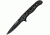 Tac Force Slim Lock A/O Black Fold Knife, Black SS PE, Black Hande TF803BK