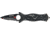 Tac Force Small Speed Fold Knife, black HC SS A/O Dagger, gray anodized laser CO of dragon handle TF707GYS