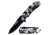 TAC Force Snow Camo Black Blade Knife, Camo TF 762DW