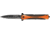 Tac Force Speed Assist Fold 4 5/8 Knife, black SS A/O blade, Black Alum. handles w/ orange onlay trim TF594OR