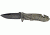 Tac Force Speed Assist Fold Knife 4.50in, black SS A/O PS blade, Green and black camo Alum. handle TF644BC