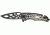 Tac Force Speed Assist Fold Knife 4.50in, black SS skeletonized A/O blade, Green and black camo Alum. handle TF643SL