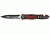 Tac Force Speed Assist Fold Knife 4.50in, SS A/O blade w/ dual Ext. tang, Red Alum. handles w/ black Alum. overlay w/ scorpion TF664BR