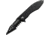Tac Force Speed Assist Shark Fold Knife, 440 SS A/O blade w/ large tooth serrations, Black blade and handle TF729BK