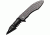 Tac Force Speed Assist Shark Fold Knife, 440 SS A/O blade w/ large tooth serrations, Black blade. Gray handle TF729GY