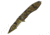 Tac Force Speed Assist Shark Fold Knife, 440 SS A/O blade w/ large tooth serrations, Jungle Green, brown and black camo blade and handle TF729JC