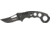 Tac Force Speed Karambit Fold Knife, black 440 SS A/O PS blade, Black Alum. handles w/ machined hole CO TF758BK