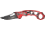 Tac Force Speed Karambit Fold Knife, black 440 SS A/O PS blade, Red, black and gray camo Alum. handle TF758RC