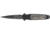 Tac Force Speed Lock Fold Knife 4.5in, black SS A/O single edge dagger blade, handle has antique silver plate onlay w/ sculpted  TF750S
