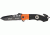 Tac Force Speed Rescue Fold Knife 5in, black SS PS A/O blade, Black Comp. handles w/ orange Alum. trim TF740EM