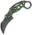 Tac Force Speedster Karambit Folding Knife,2.75in,Karambit Blade,Neon Green Skull Camo Alumium Handle TF578GNSC