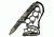TAC Force Spiked Finger Guard 4.5in Fold Knife, Camo TF 793DC