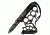 TAC Force Spiked Finger Guard 4.5in Fold Knife, Camo TF 793JC