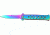 Tac Force Stiletto A/O Fold Knife, spectrum SS A/O stilettoblade, Spectrum Alum. handles w/ machined hole CO TF698RB