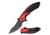 Tac Force Spring Assisted Folding Knive, 3.25in Blade, 3CR13 Steel Blade Knive, Black/Red, TF-1008RD
