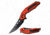 TAC Force TF-1003RD Spring Assisted Knife, 3.6in, 3CR13 Stainless Steel, Tanto, Black Blade, Aluminum Handle, Red/Black, TF-1003RD