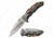TAC Force TF-1005GOR Spring Assisted Knife, 3.75in, 3CR13 Stainless Steel, Spear Point, Black Blade, Aluminum Handle, Gray/Orange, TF-1005GOR