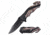 TAC Force TF-1006CA Spring Assisted Knife, 3.5in, 3CR13 Stainless Steel, Spear Point, Black Blade, Aluminum Handle, Black/Brown Camo, TF-1006CA