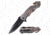 TAC Force TF-1006GY Spring Assisted Knife, 3.5in, 3CR13 Stainless Steel, Spear Point, Black Blade, Aluminum Handle, Gray/Brown Camo, TF-1006GY