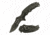 TAC Force TF-943BK Spring Assisted Knife, 3.75in, 3CR13 Stainless Steel, Recurved, Half-Serrated, Black Blade, Aluminum Handle, Black, TF-943BK