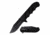 TAC Force TF-956BKS Spring Assisted Knife, 3.6in, 3CR13 Stainless Steel, Spear Point, Half-Serrated, Black Blade, Nylon Fiber Handle, Black, TF-956BKS