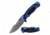 TAC Force TF-960BL Spring Assisted Knife, 3.5in, 3CR13 Stainless Steel, Harpoon Point, Beadblasted Blade, Aluminum Handle, Blue/Black, TF-960BL
