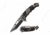 TAC Force TF-970GY Spring Assisted Knife, 3.5in, 3CR13 Stainless Steel, Tanto, Black/Steel Blade, Aluminum Handle, Gray, TF-970GY