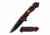 TAC Force TF-987RD Spring Assisted Knife, 3.75in, 3CR13 Stainless Steel, Spear Point, Black Blade, Aluminum Handle, Red/Black, TF-987RD