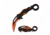 TAC Force TF-990OR Spring Assisted Knife, 3in, 3CR13 Stainless Steel, Karambit, Half-Serrated, Orange Blade, Aluminum Handle, Black/Orange, TF-990OR