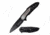 TAC Force TF-992GY Spring Assisted Knife, 3.25in, 3CR13 Stainless Steel, Tanto, Black Blade, Aluminum Handle, Black/Gray, TF-992GY
