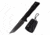 TAC Force TF-FIX003BK Fixed Blade Knife, 2.05in, 3CR13 Stainless Steel, Tanto, Black Blade, G10 Handle, Black, TF-FIX003BK