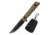 TAC Force TF-FIX003TN Fixed Blade Knife, 2.05in, 3CR13 Stainless Steel, Tanto, Black Blade, G10 Handle, Tan, TF-FIX003TN