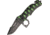 Tac Force The Vanquisher A/O Knife, A/O black SS blade, Black Alum. handles w/ neon green trim TF786GN