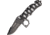 Tac Force The Vanquisher A/O Knife, A/O black SS blade, Black Alum. handles w/ silver trim TF786S