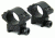 Tacfire 1in Rings/Low Profile Scope Rings, Heavy Duty, Black R03