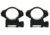 Tacfire 1in Rings/Low Profile Scope Rings, Heavy Duty, Black R03