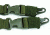 Tacfire 2 Or 1 Point Double Bungee Rifle Sling/Hk Steel Hook, Heavy Duty, Green SL003OD