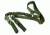 Tacfire 2 Or 1 Point Double Bungee Rifle Sling/Hk Steel Hook, Heavy Duty, Green SL003OD