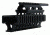 Tacfire Ak/Romanian &amp; Variants Tactical Quad Rail, Black HGAK-1