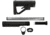 TacFire AR-15 Mil-Spec Buffer Tube Kit w/6 Position Stock w/ Buttpad, Black, Small, MAR050-B