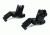 TacFire Offset Deployable Front and Rear Sight, 45 Degree Flip-Up/Spring Loaded, Black, IS003
