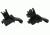 TacFire Offset Deployable Front and Rear Sight, 45 Degree Flip-Up/Spring Loaded, Black, IS003