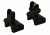 TacFire Offset Deployable Iron Sight, Dual Aperture/Spring-Loaded, Black, IS002