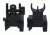 TacFire Offset Deployable Iron Sight, Same Plane/Low Profile, Black, IS001