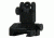 Tacfire AR Rear Flip-Up Iron Sight w/Dual Aperture/Spring-Loaded, Black IS007