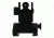 Tacfire AR Rear Flip-Up Iron Sight w/Dual Aperture/Spring-Loaded, Black IS007